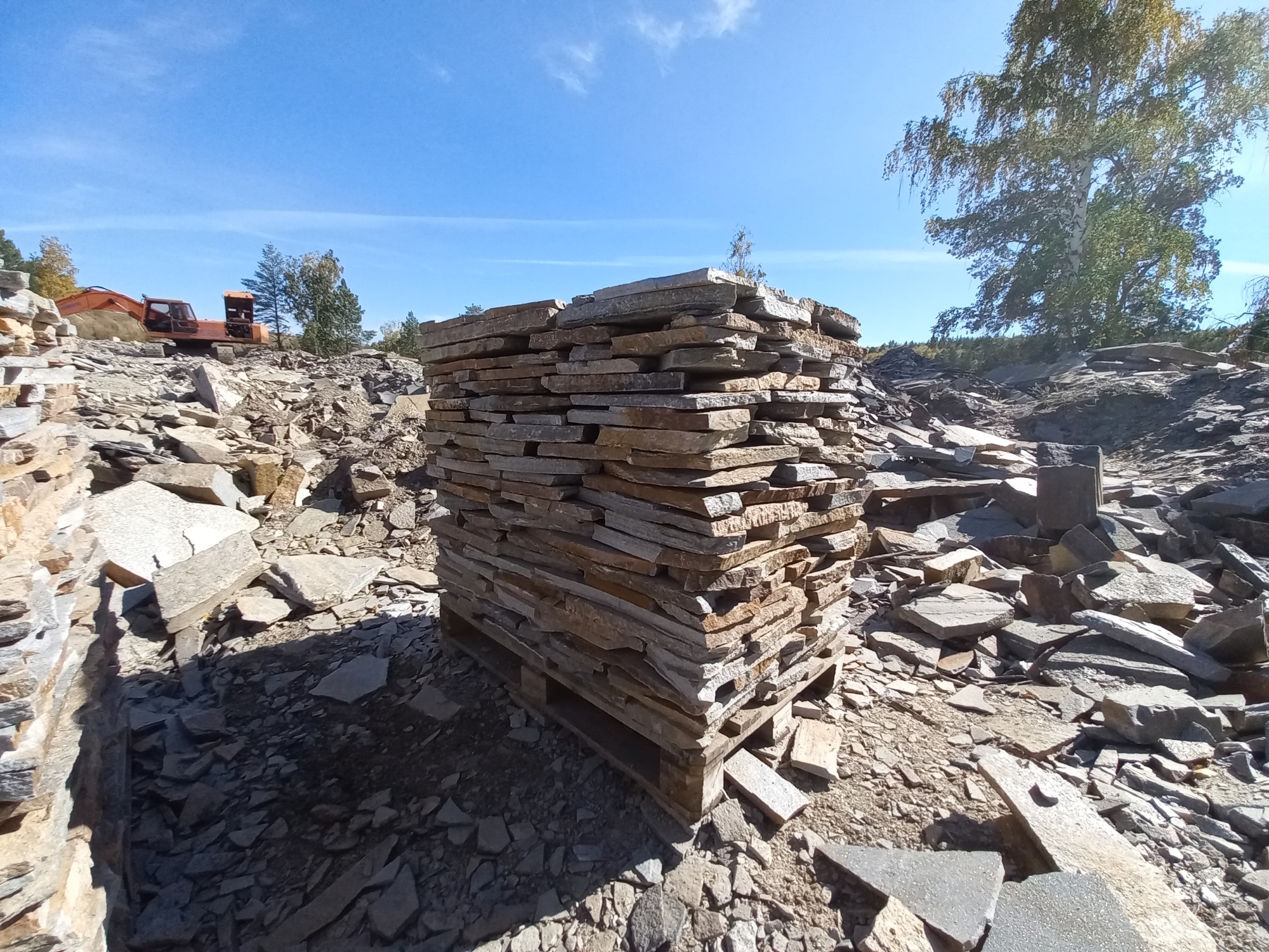 Плитняк златолит серебристый для мощения на бетон купить в Верхотурье