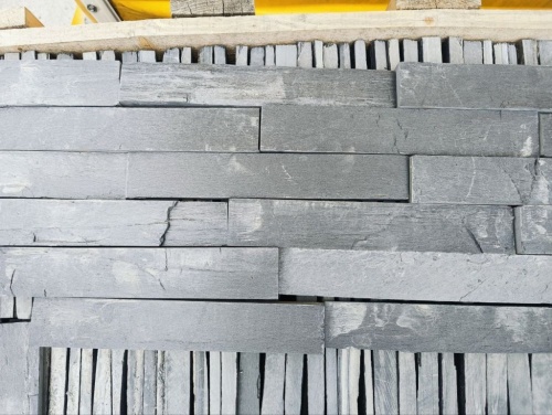 Плитка чёрная из натурального камня фасадная 30 см * 5 см, толщина 7 мм -30 мм купить в Верхотурье