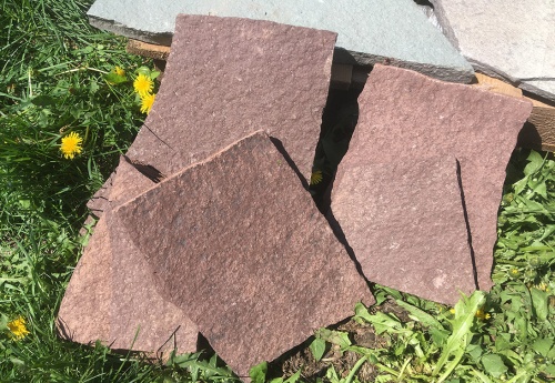 Плитняк лемезит бордовый для цоколя 1,5-2 см купить в Верхотурье