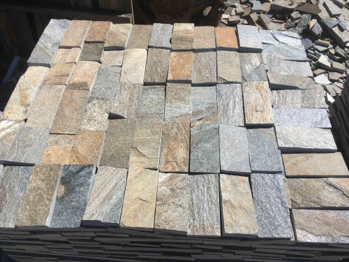 Плитка пилёная златолит Уральский для цоколя, отмостки купить в Верхотурье